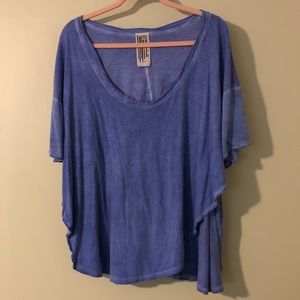 Free People Oversized Loose Fit Tee
